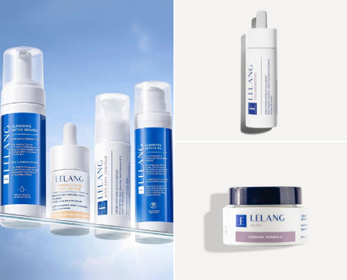 LeLang Skincare cover photo collage