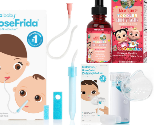 Sick Day Survival Kit for Babies & Toddlers cover photo collage