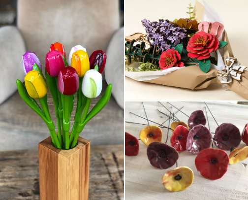 Always in Bloom: Artful Faux Flowers for Every Space cover photo collage