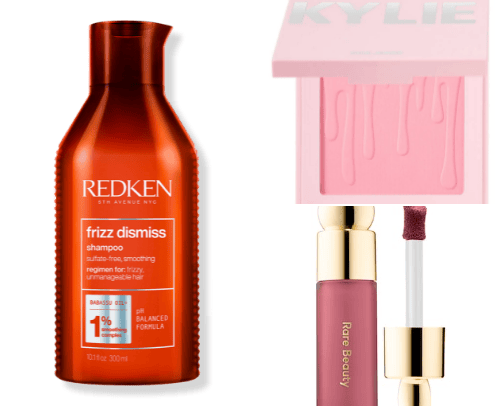 Beauty stuff Kim Kardashian uses cover photo collage