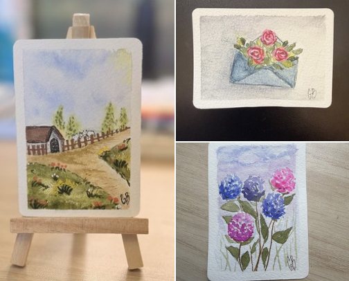 Tiny Art ACEO cover photo collage