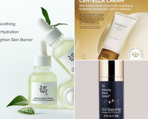 Skincare routine 🫧 cover photo collage