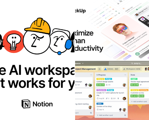 Best Productivity Tools for Entrepreneurs (Work Smarter, Stay Organized & Save Time) cover photo collage