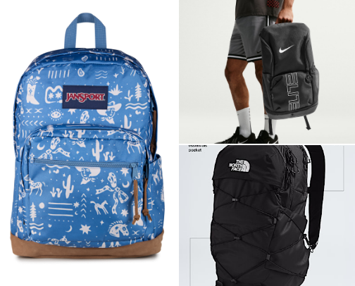 school backpacks cover photo collage