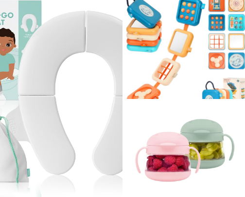Traveling toddlers cover photo collage
