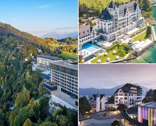 15 Luxury Stays in & around Lucerne, Switzerland cover photo collage