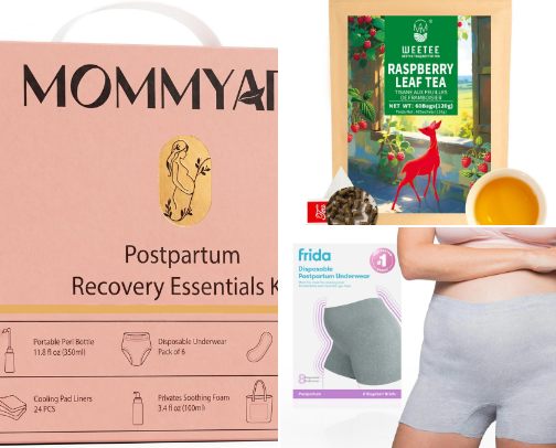 Pregnancy & Postpartum Essentials cover photo collage