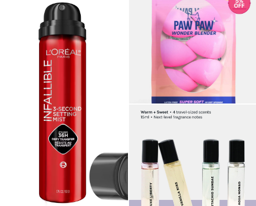 Favorite beauty recs cover photo collage