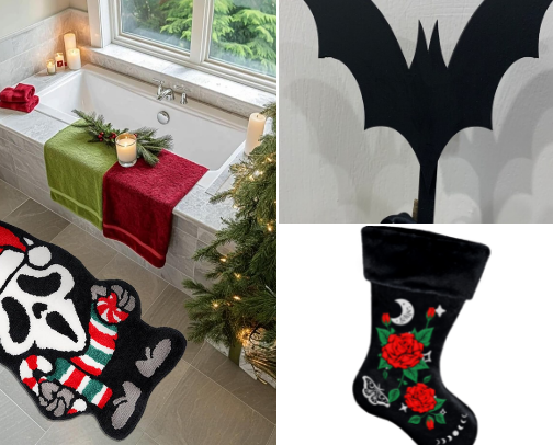 Goth/Alt Christmas cover photo collage