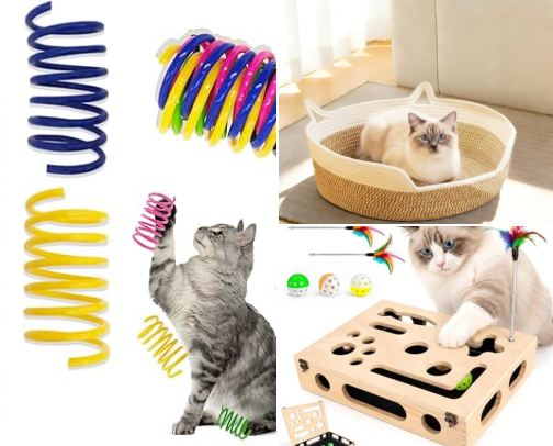 Toys my Cats Actually Love cover photo collage