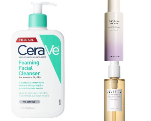 skincare holy grails. cover photo collage