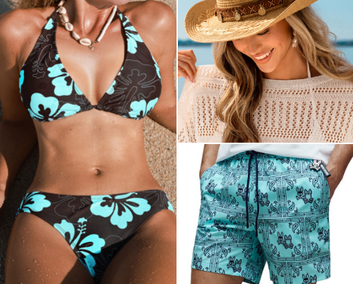 Lookin' Cool at the Pool - Suits and Accessories You'll Adore! cover photo collage