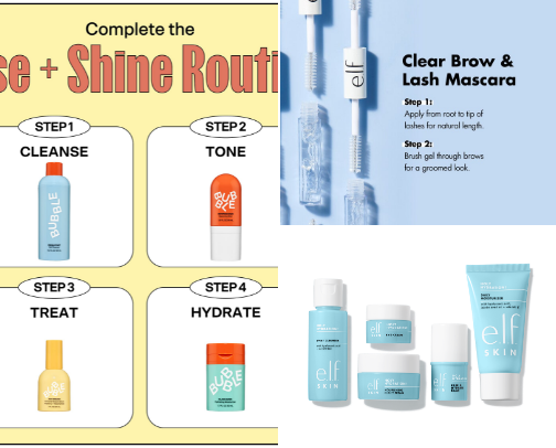 Affordable Night time skin care cover photo collage