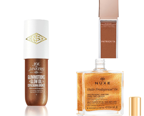 Glowy Body Shimmers & Oils (Teen Friendly) cover photo collage