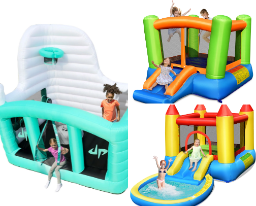 Bouncy houses 🥰 cover photo collage