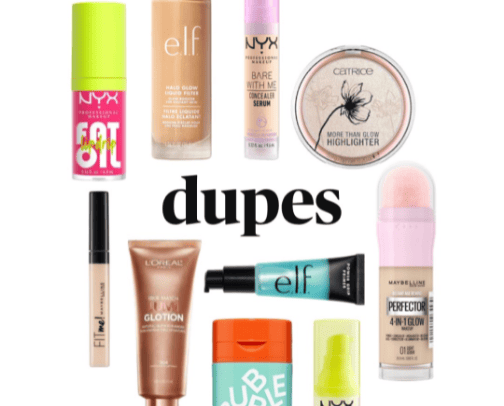 sweet makeup dupes cover photo collage