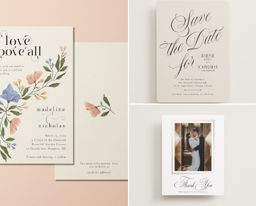Minted: Custom Stationery, Art, and Personalized Gifts cover photo collage