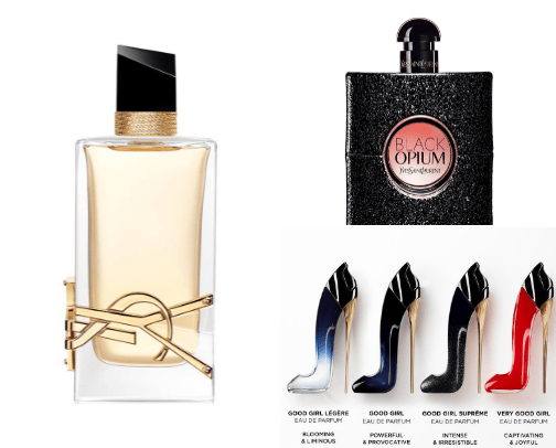 My top 5 parfumes cover photo collage