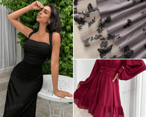 shein dresses🌸 cover photo collage