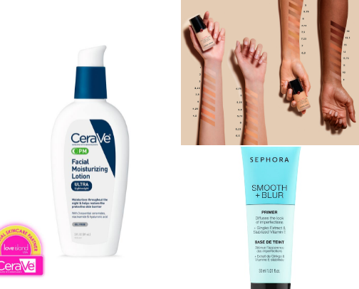 makeup Faves products (can’t start without this ) cover photo collage