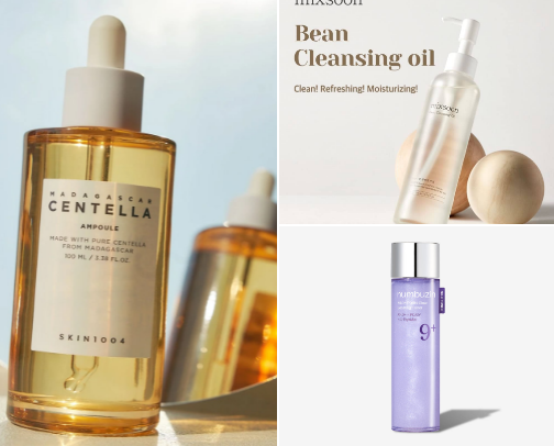 my top skincare products! cover photo collage
