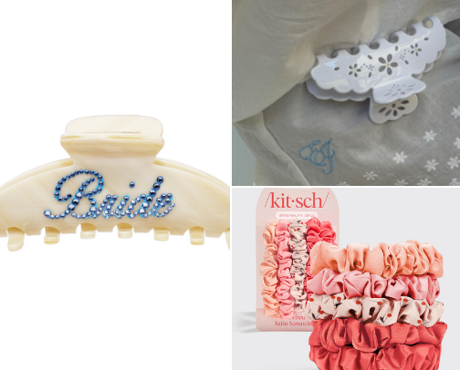 hair accessories cover photo collage