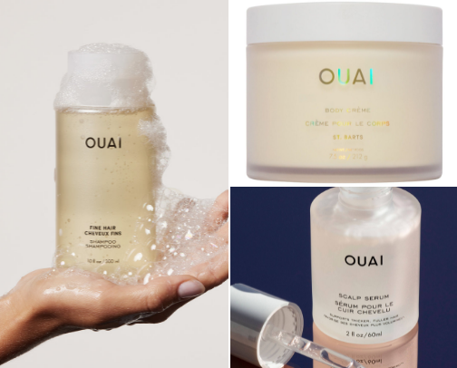 my FAV ouai products 🤍 cover photo collage
