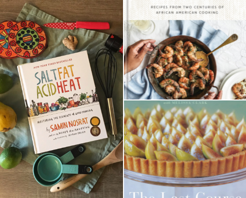 How many books would a cookbook cook if a cookbook could cook books? cover photo collage