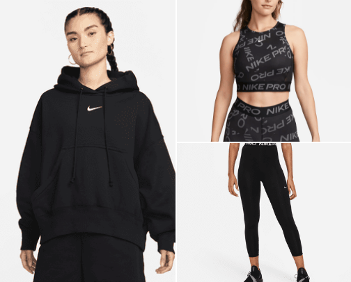 Nike women sportswear cover photo collage