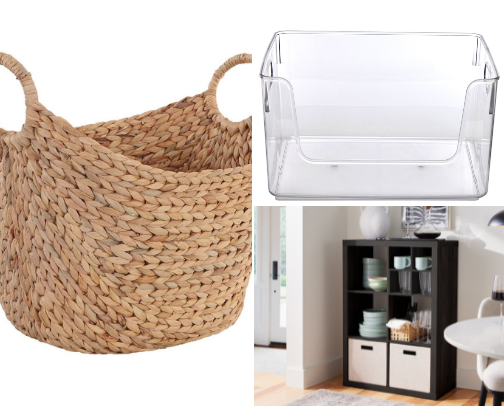 HOME ORGANIZATION FINDS cover photo collage