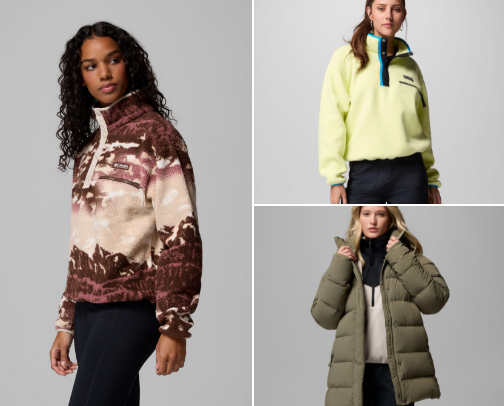 Columbia Winter Collection cover photo collage