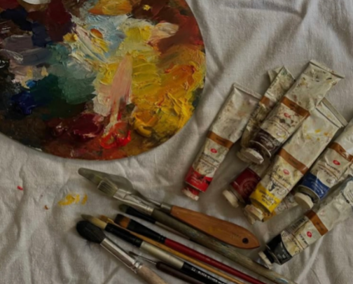 My go to supplies as a fine arts student cover photo collage