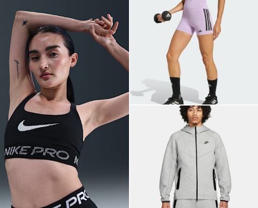 Activewear For men and women cover photo collage
