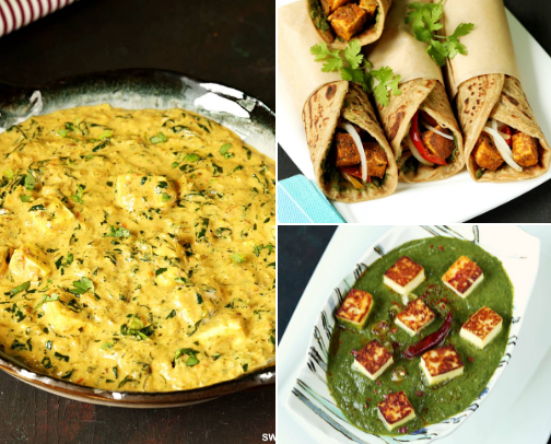10 Paneer Recipes cover photo collage