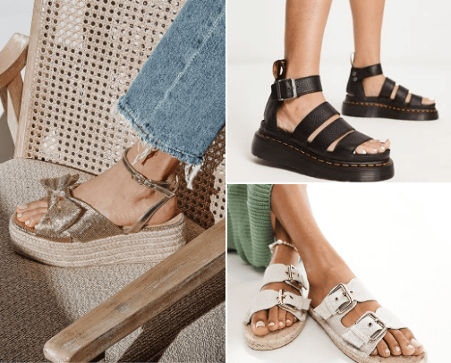 Sandals cover photo collage