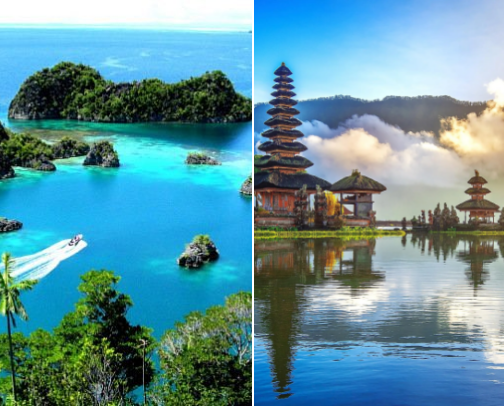 15 recommended travel destinations in Indonesia cover photo collage