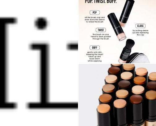 Bare Minerals cover photo collage