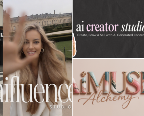 Top Courses for Digital Creators, AI Girlies & Faceless Entrepreneurs cover photo collage