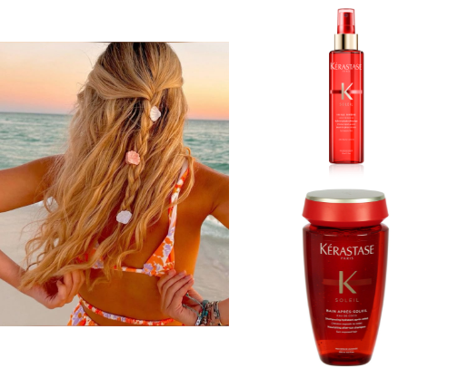 Protect your hair from the sun cover photo collage