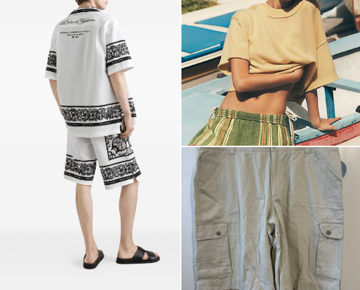 Shorts,Men and Women cover photo collage