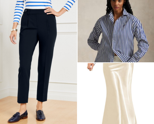 Business chic outfits cover photo collage