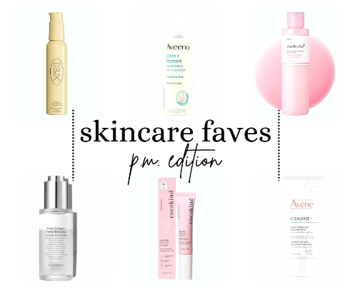 PM SKINCARE FAVES 😘 cover photo collage