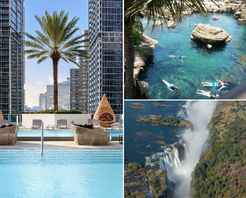 Travel Destinations cover photo collage