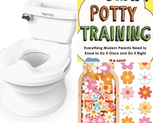 Potty training supplies! cover photo collage