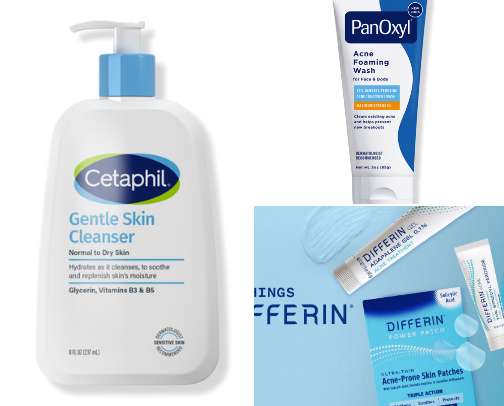 DON’T BREAK THE BANK with these products, acne prone and sensitive skin approved! cover photo collage