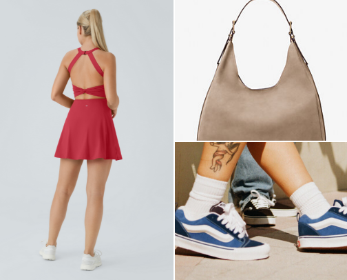 Clothes and shoes cover photo collage