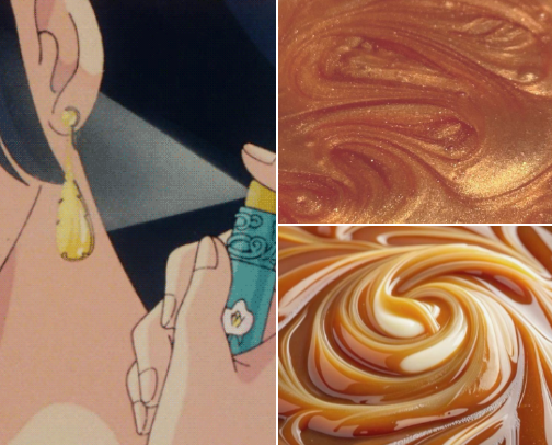caramel body routine ˚˖𓍢ִ໋ cover photo collage