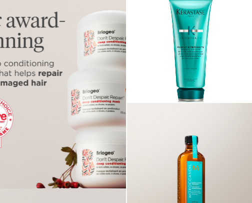 Approved hair care from hairstylist 🤎 cover photo collage