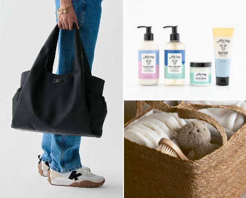 my “welcome baby” must-haves🤰🏻 cover photo collage