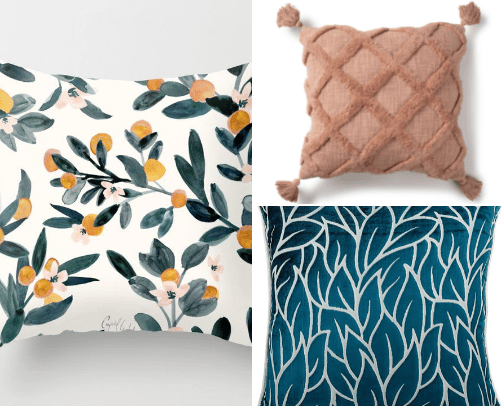 Throw pillows cover photo collage